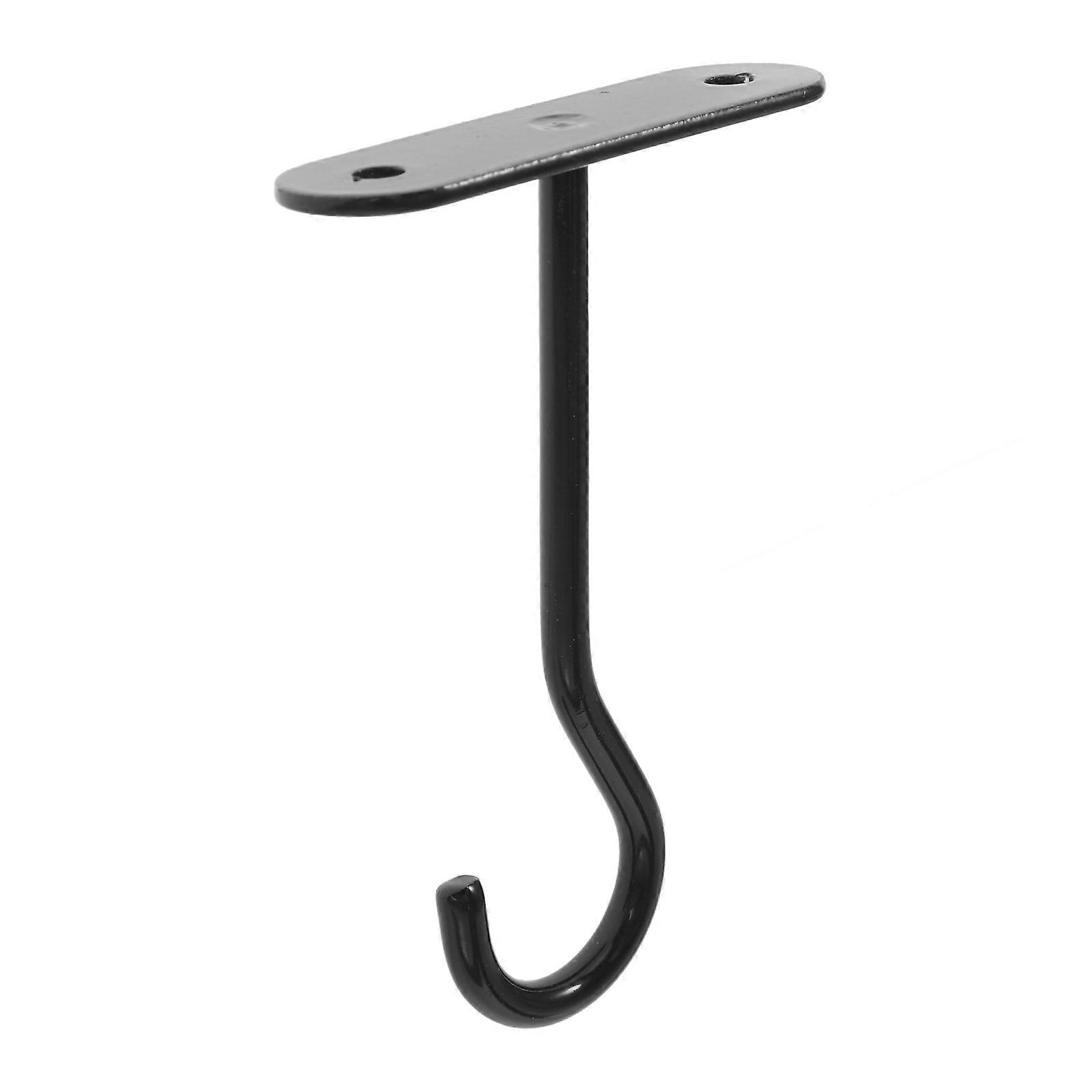 Ceiling Hook for Plants Hanging Hook for Wall Use Black Iron Durable