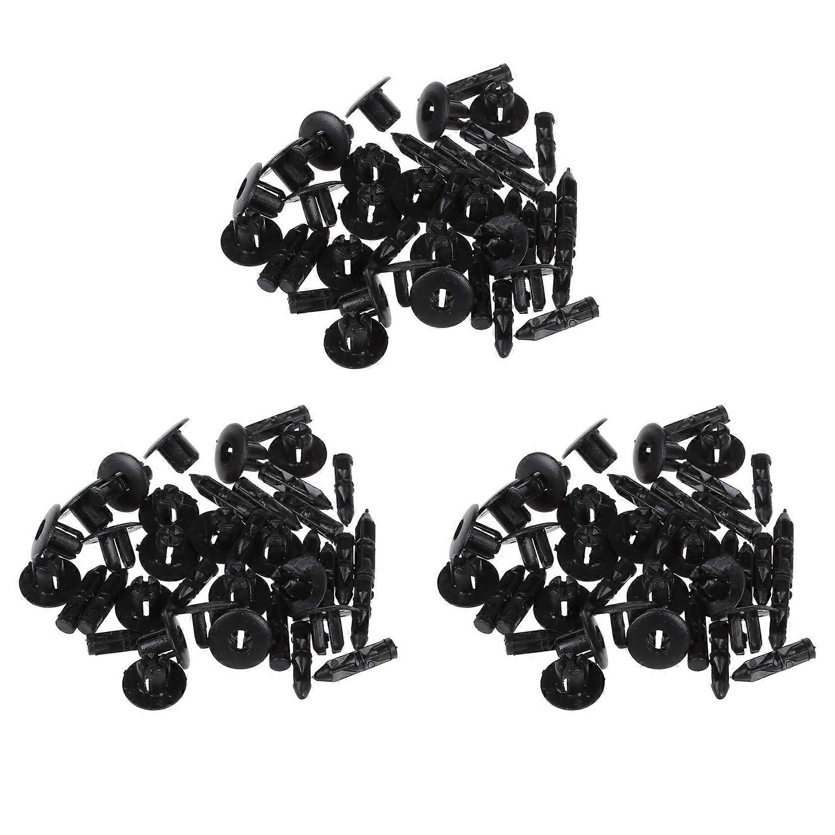 60 Pcs 7mm Hole Plastic Push Screw Rivet Fairing Panel Fixings Clips