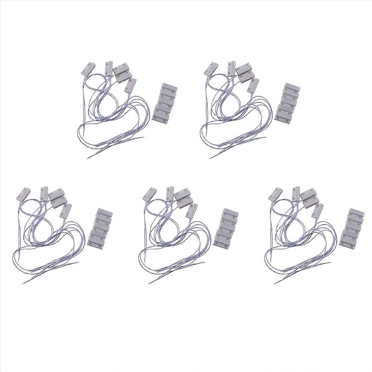5 Pcs -38 Wired Door Window Sensor Magnetic Switch