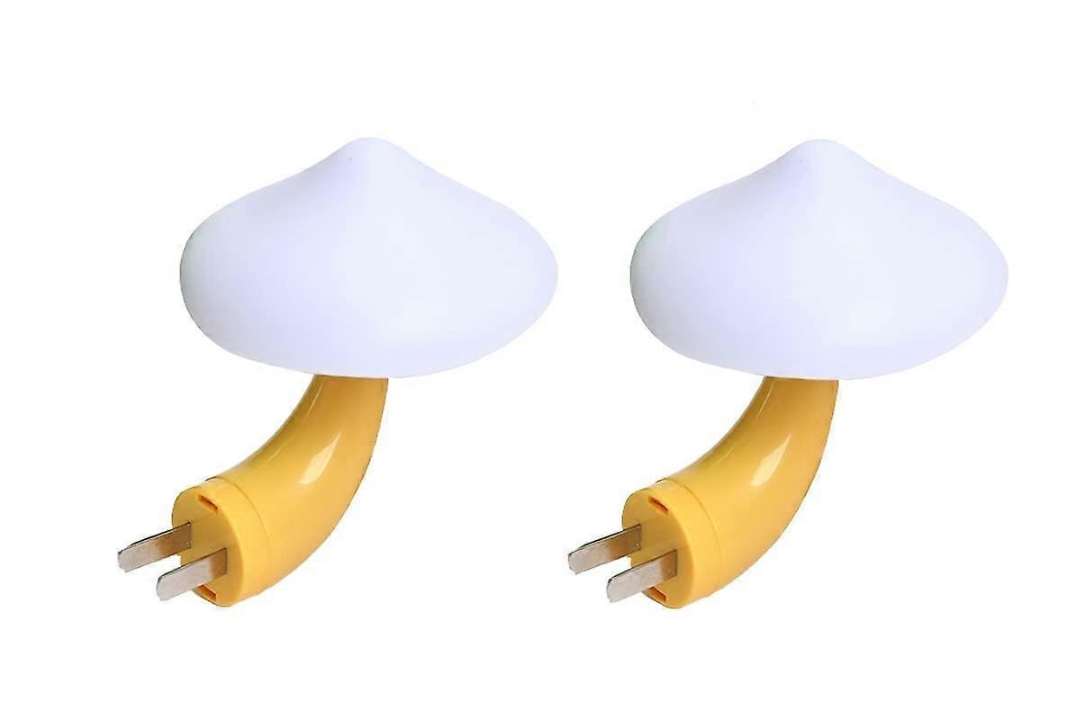 LED Mushroom Night Light with Sensor, 7Color Changing PlugIn Lamp for Bedroom and Kids Room