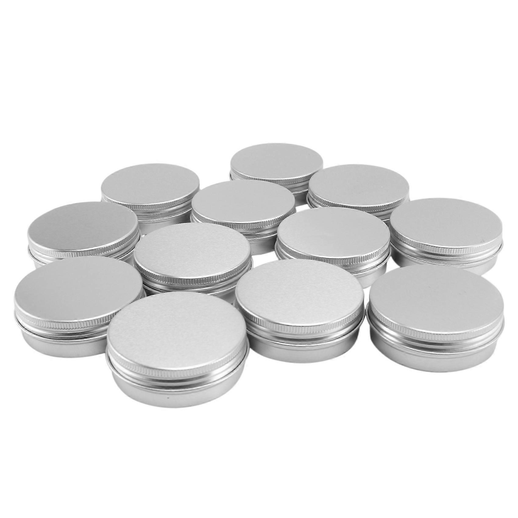 12 x 50ml Aluminium Make up Pots 50ml Capacity
