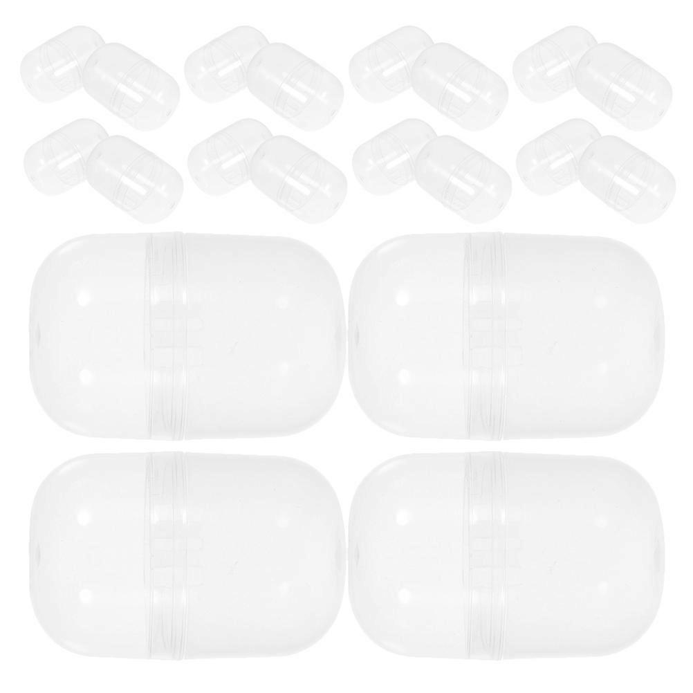 40Pcs Transparent Plastic Capsules for Storage Vending Machine Balls PP