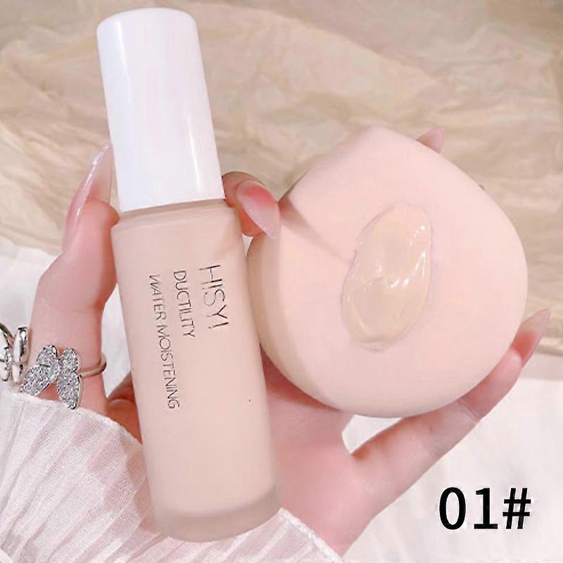 Silky and clear primer, natural cream to brighten and prevent makeup from coming off easily, foundation liquid,