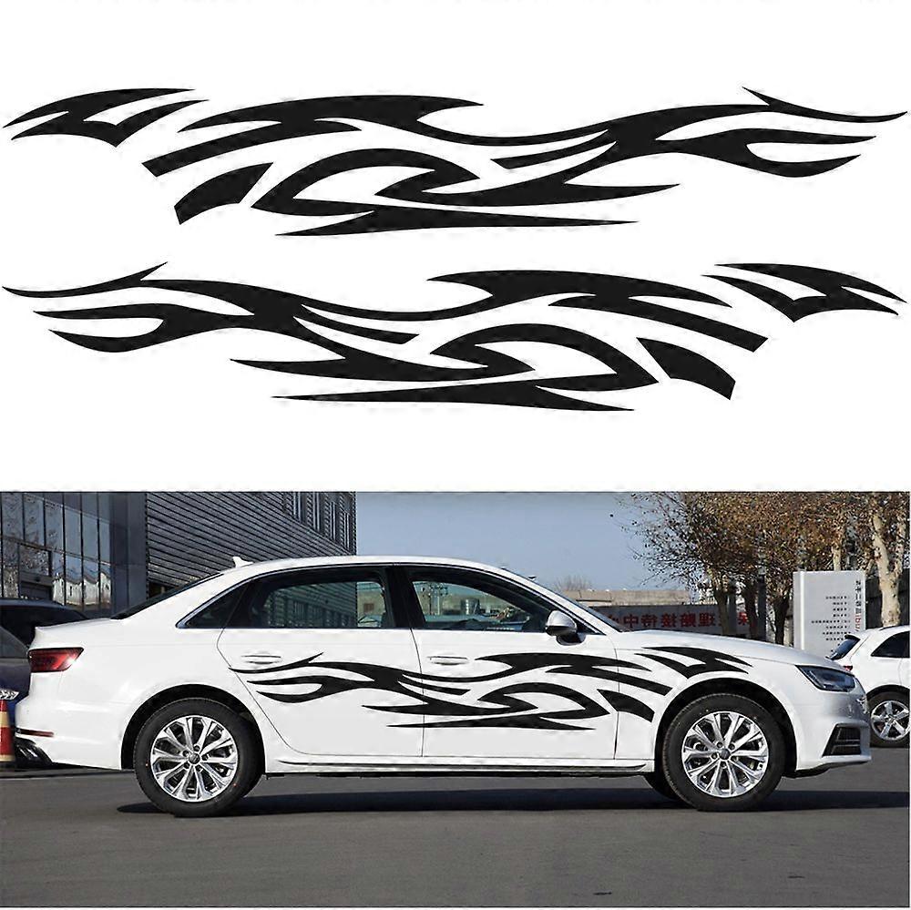 2 PCS/Set D-521 Fire Totem Pattern Car Modified Decorative Sticker