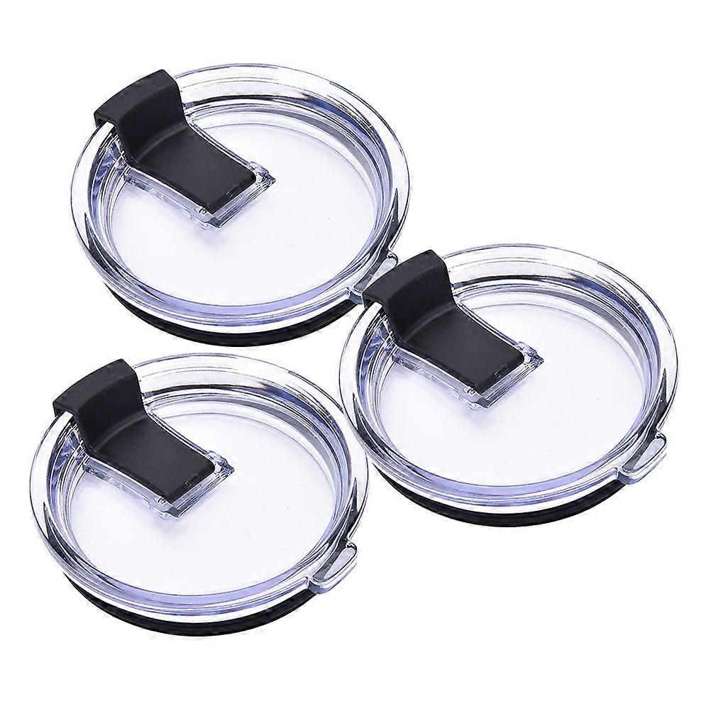 Transparent Spill Proof Drink Lids for Tumbler Replacement 3Pcs Pack