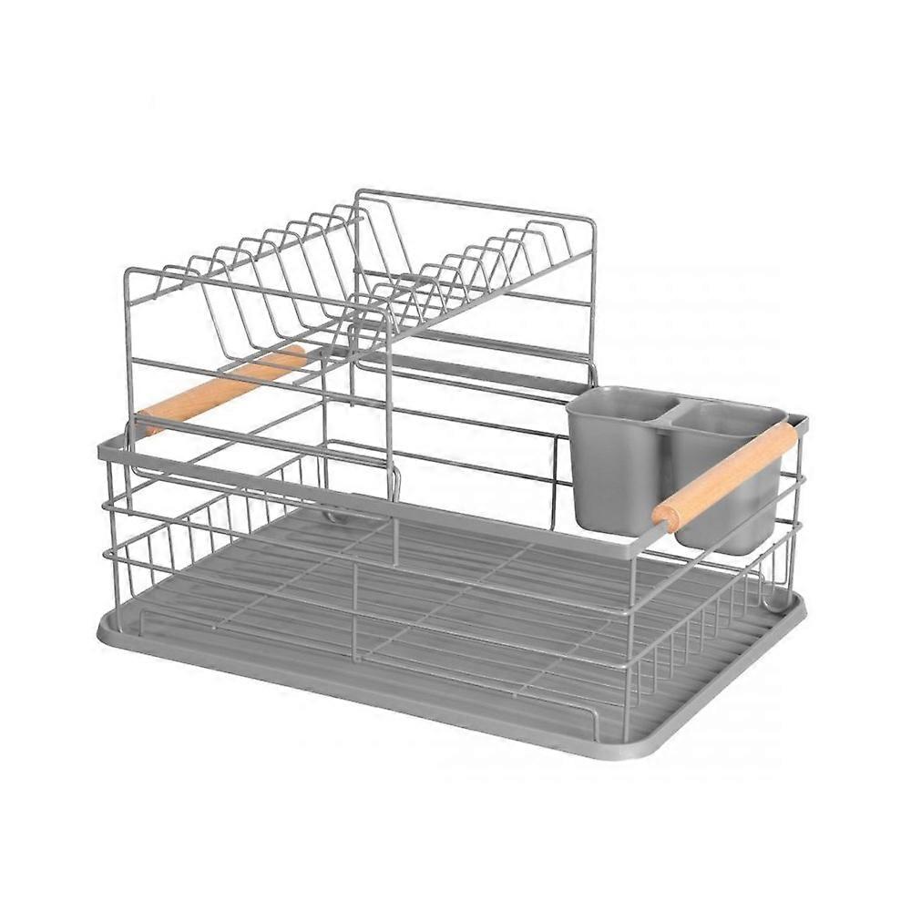 Brunbeste dish drying rack with drainer and tray 50474