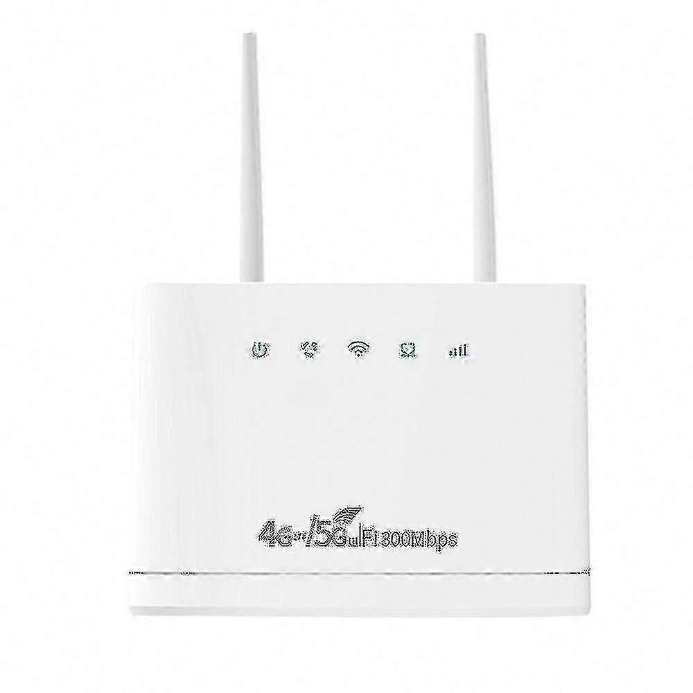 Wireless Router with SIM Card Slot, 300Mbps Speed, EU Plug, 4G/5G WiFi Support