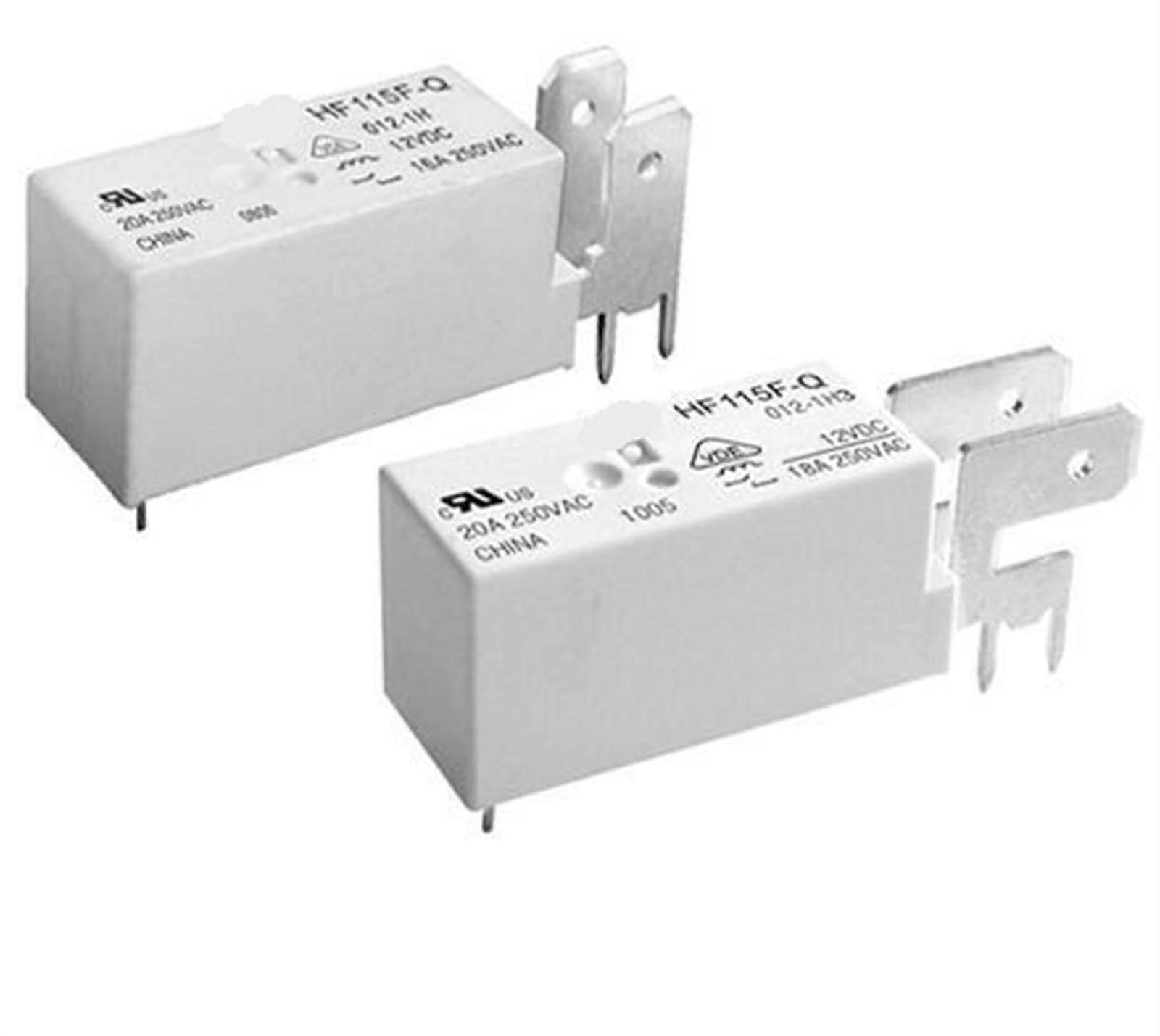 HF115F Relay 10Pcs 12VDC 24V 48V 5VDC 1H Models for Automotive and Industrial Applications