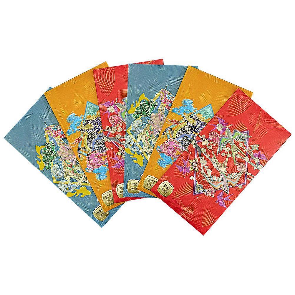 Decorative Red Envelopes 30 Pcs Vintage Style For New Year Gift Giving With Rectangular Shape