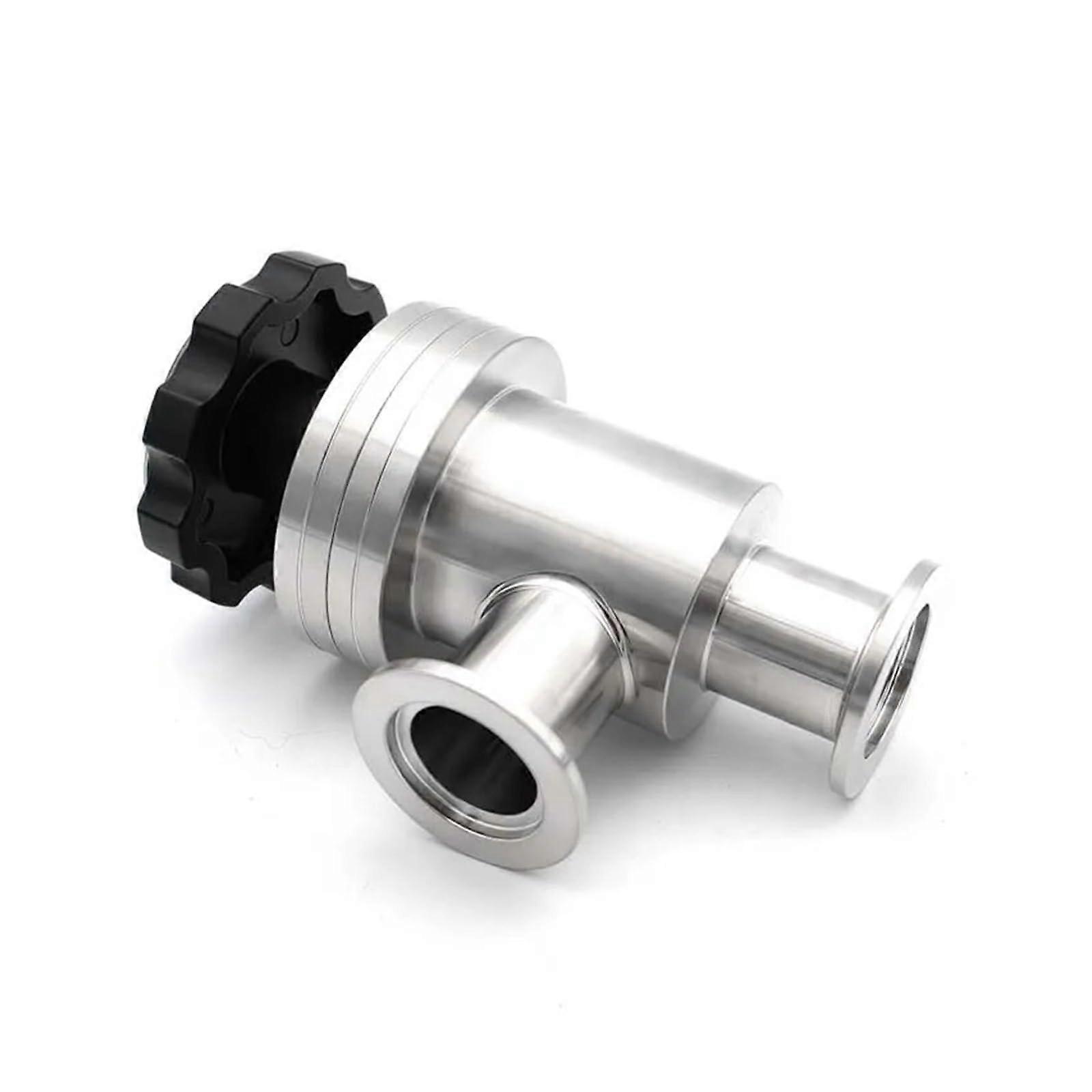 SS304 Stainless Steel KF25 Vacuum Angle Valve with Reliable Isolation and Easy Manual Control