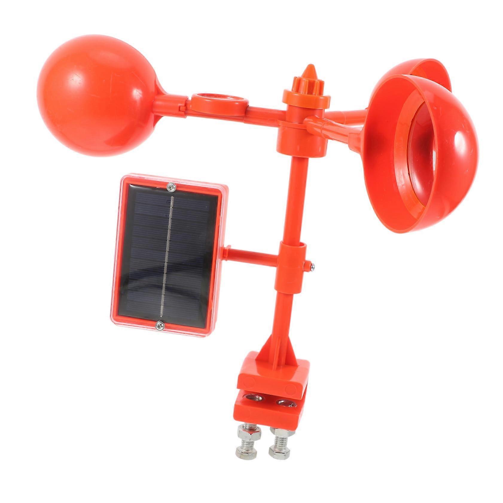 Solar Bird Repeller with Voice Simulation Adjustable Volume Solar Powered for Farms and Orchards