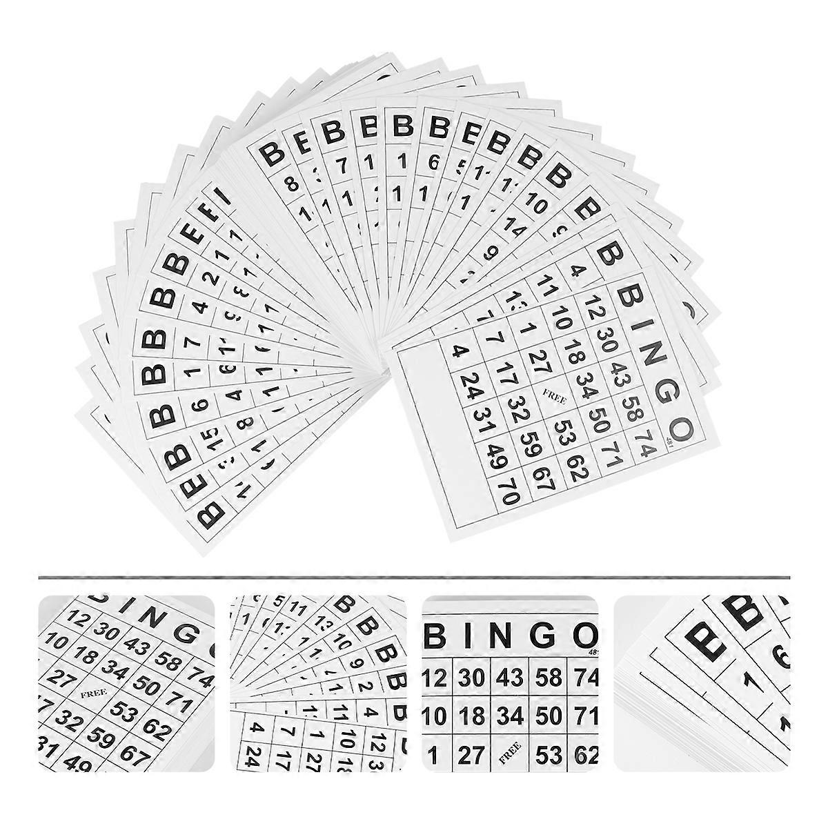 Card for Intellectual Development Plaything in White 60Pcs Set