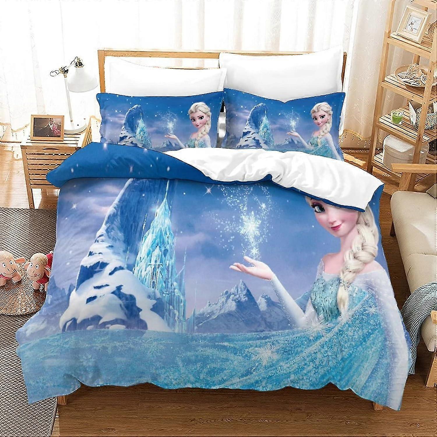 Frozen 3D for Adults And Kids Print Duvet Cover Bedding Sets with Zipper Quilt Bed Covers Soft Microfiber Bedspread Cover 2025
