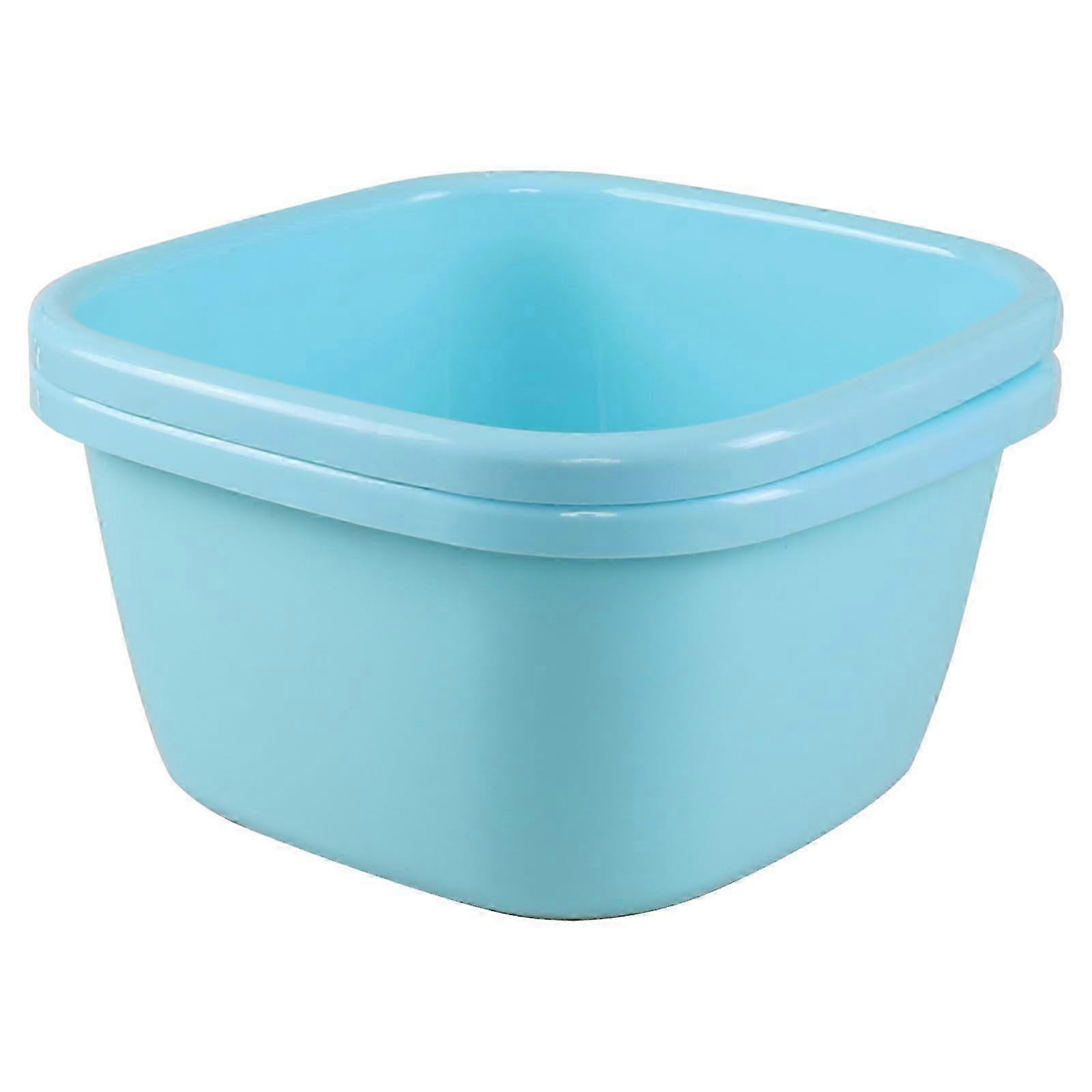 26-27 2 Packs Plastic Square Wash Basins for Camping Dishpans 18 Quart
