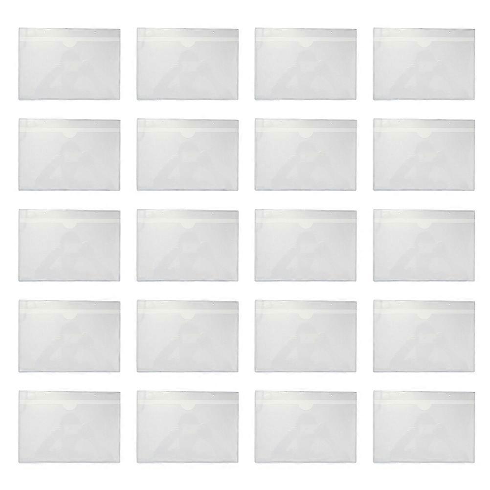 Self-Adhesive Cards Pockets Plastic Clear Holder for Storage 60Pcs