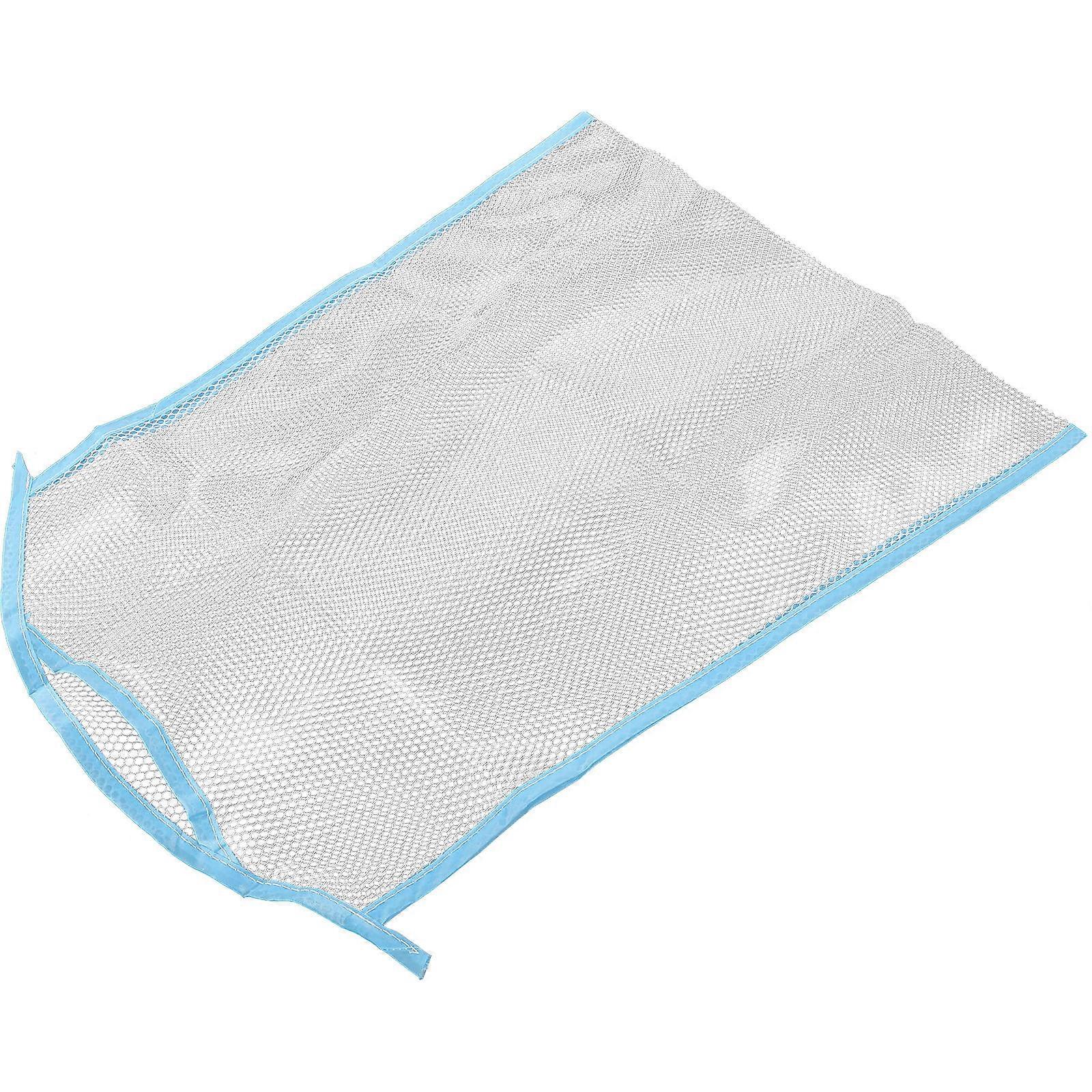 Sky-Blue Hanging Mesh Drying Net for Outdoor Use 1 Piece Foldable Design