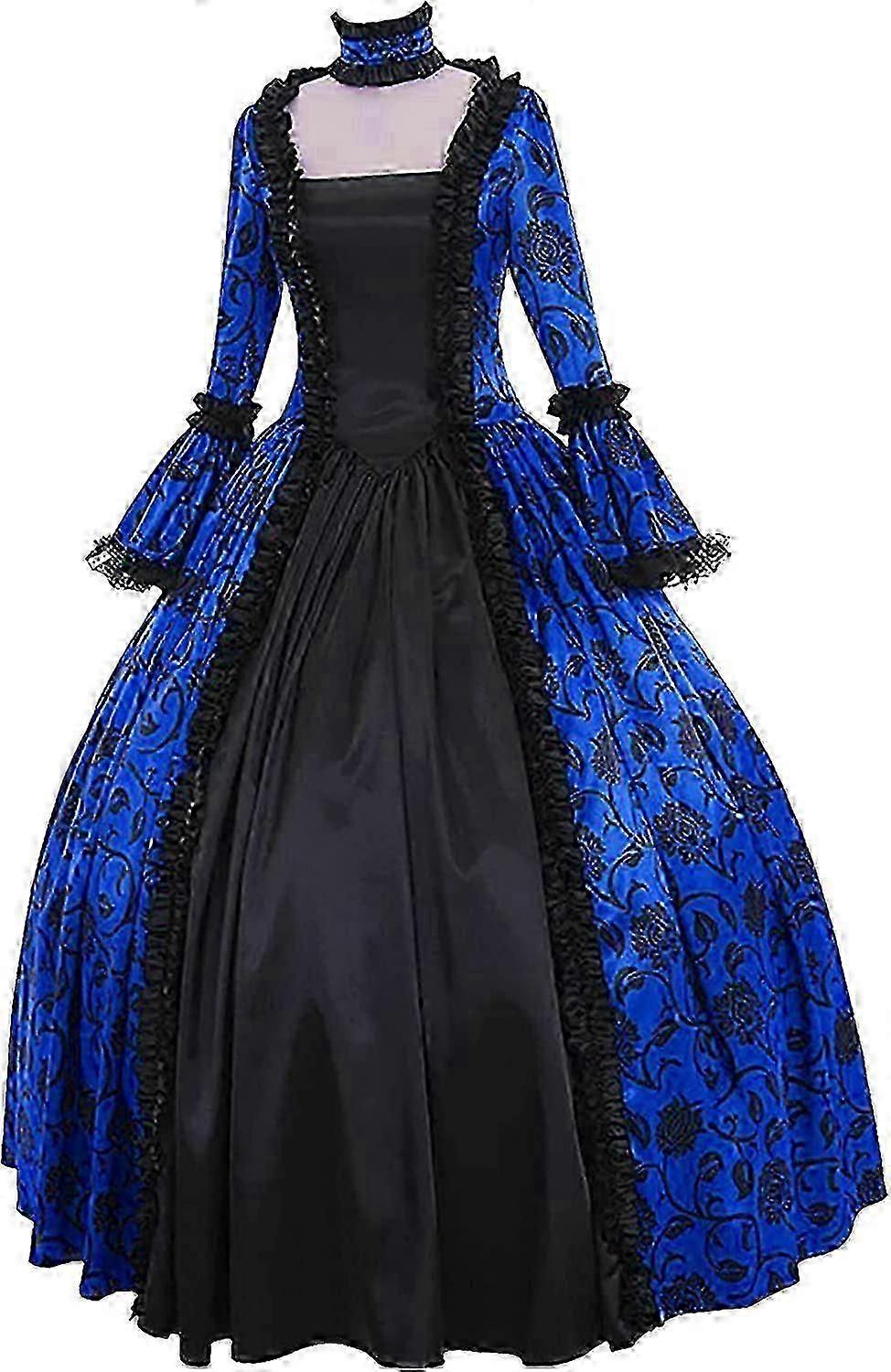 Halloween Renissance Dresses Women's Dress Plus Size Medieval Ball Gowns Halloween Costumes for Women Victorian Dress