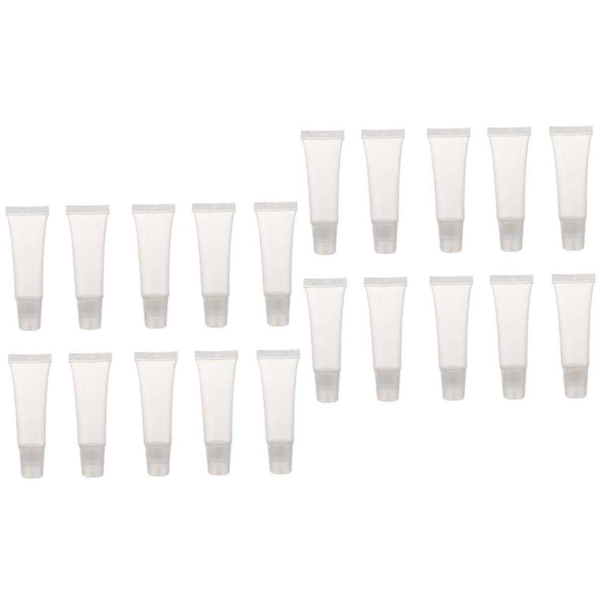 Lip Balm Tubes with Leakproof Secure Caps, Medium Size Reusable Empty Cosmetic Containers 40pcs