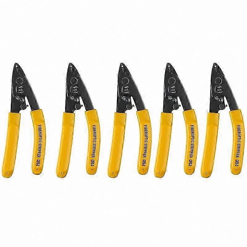 5PCS Three-Port Fiber Optic Stripper Tool Set for FTTH Applications