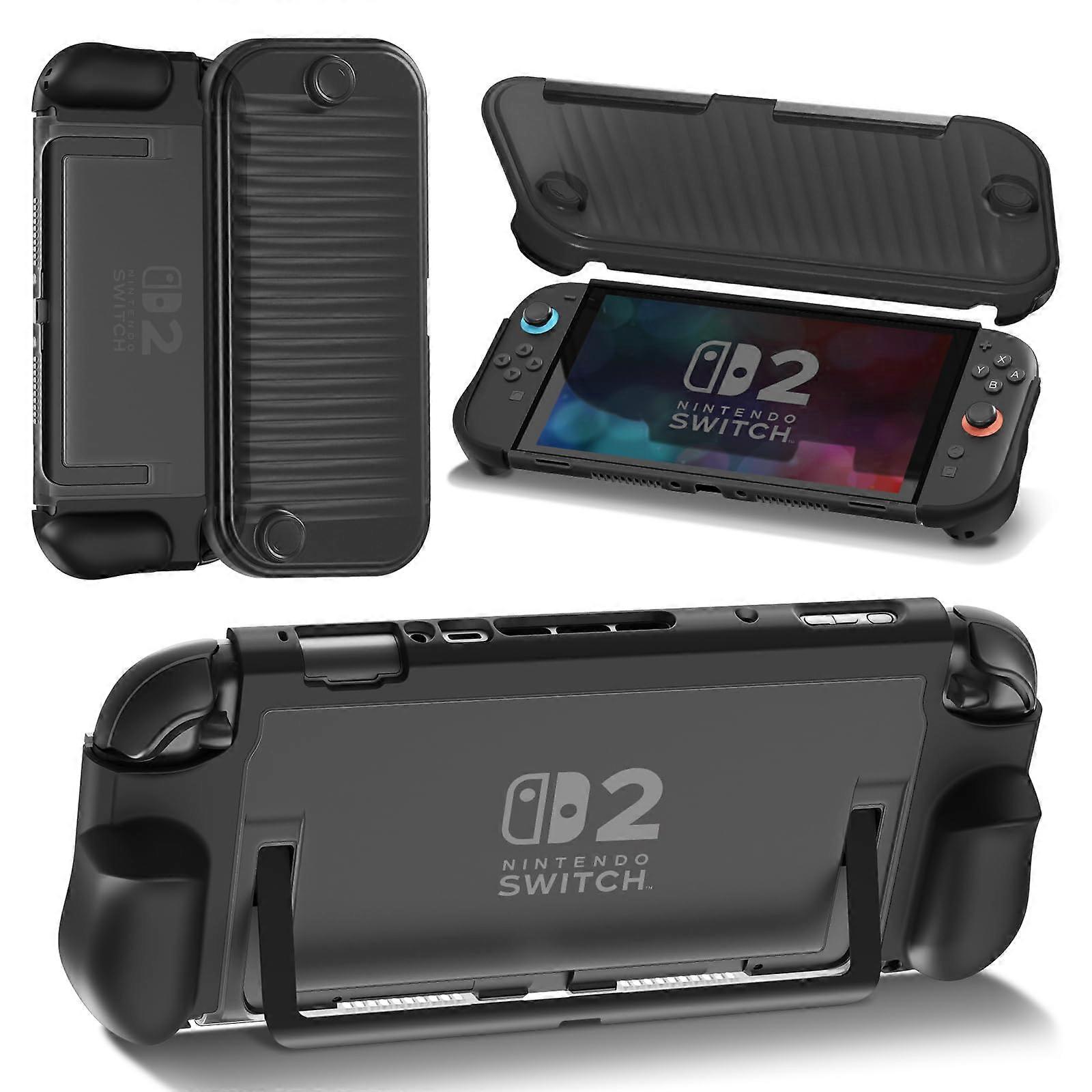 Dockable Protective Case with Ergonomic Grip, Kickstand Access, Shockproof for Nintendo Switch 2