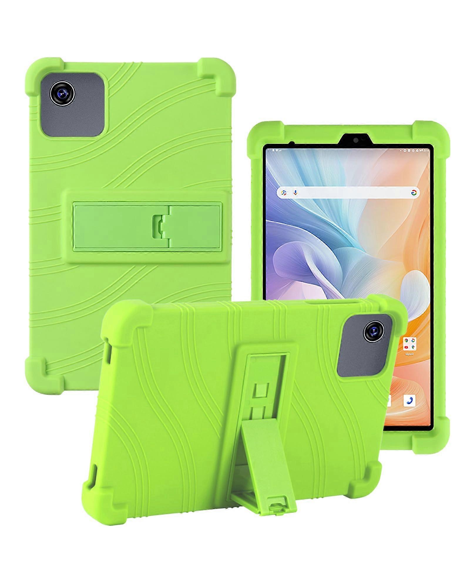 Tablet Case for BMAX Maxpad i8 Plus Shockproof Kids Friendly Silicone Cover with Adjustable Stand Green