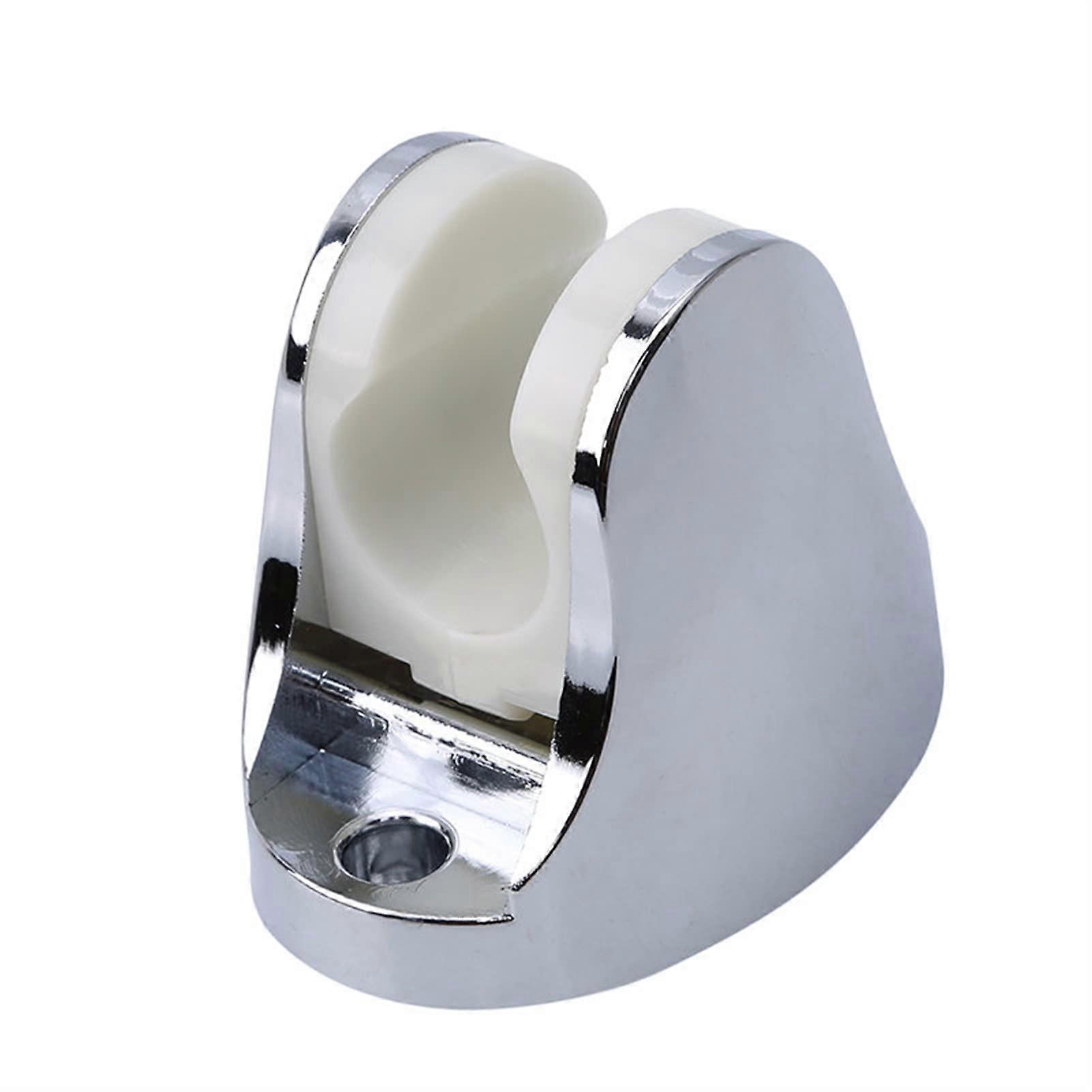 Adjustable Shower Head Holder Wall Mount ABS Bathroom Bracket Silver Durable Finish