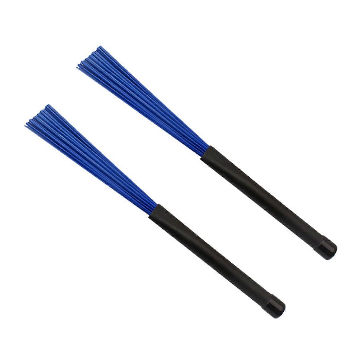 2pcs Nylon Retractable Drum Brushes Lightweight Durable for Jazz Snare and Percussion