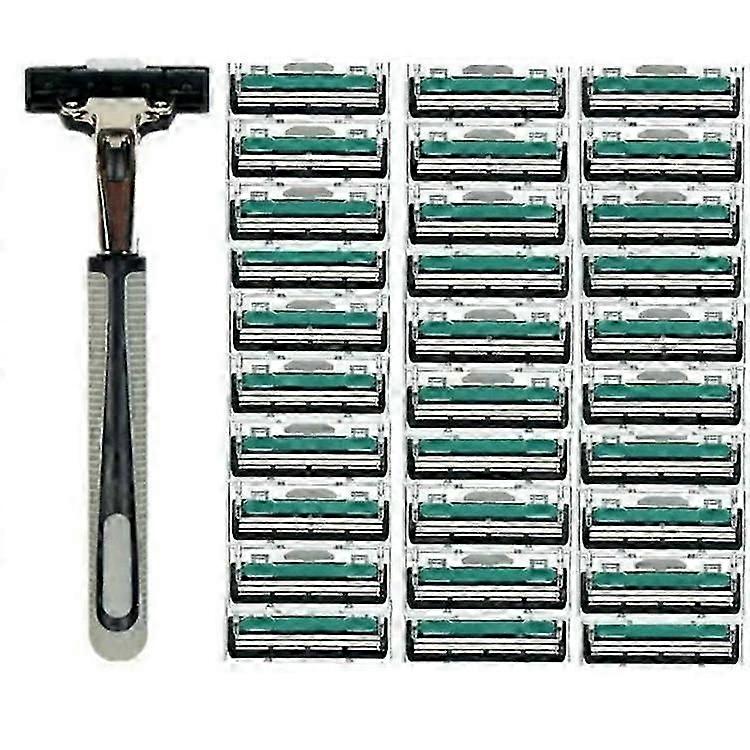 Shaving razor with 30 interchangeable blades (BIG-PACK)