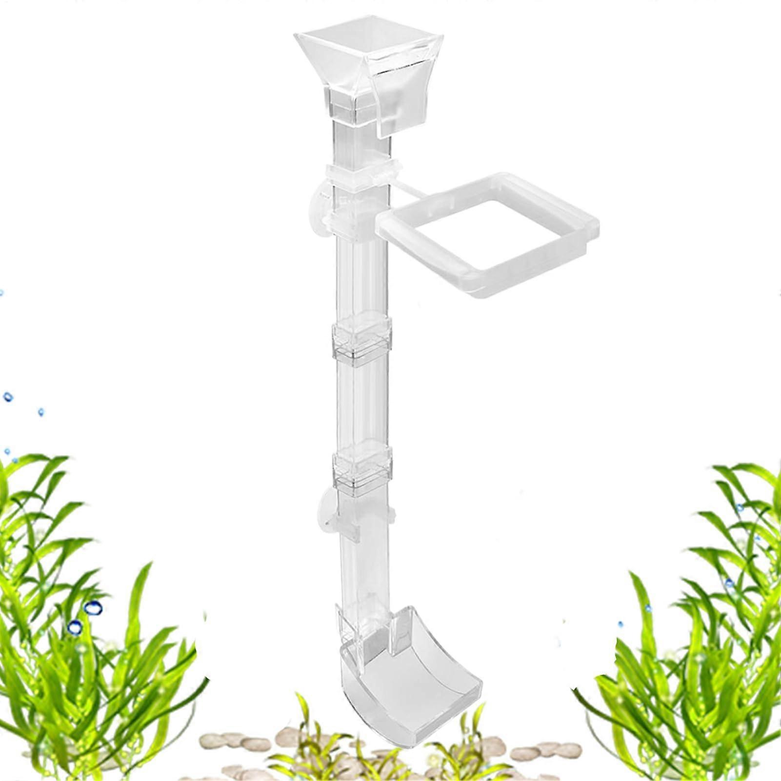 Automatic Fish Feeder with AntiScattering Design, 3Level Control, Betta Holiday Use, 38cm Acrylic
