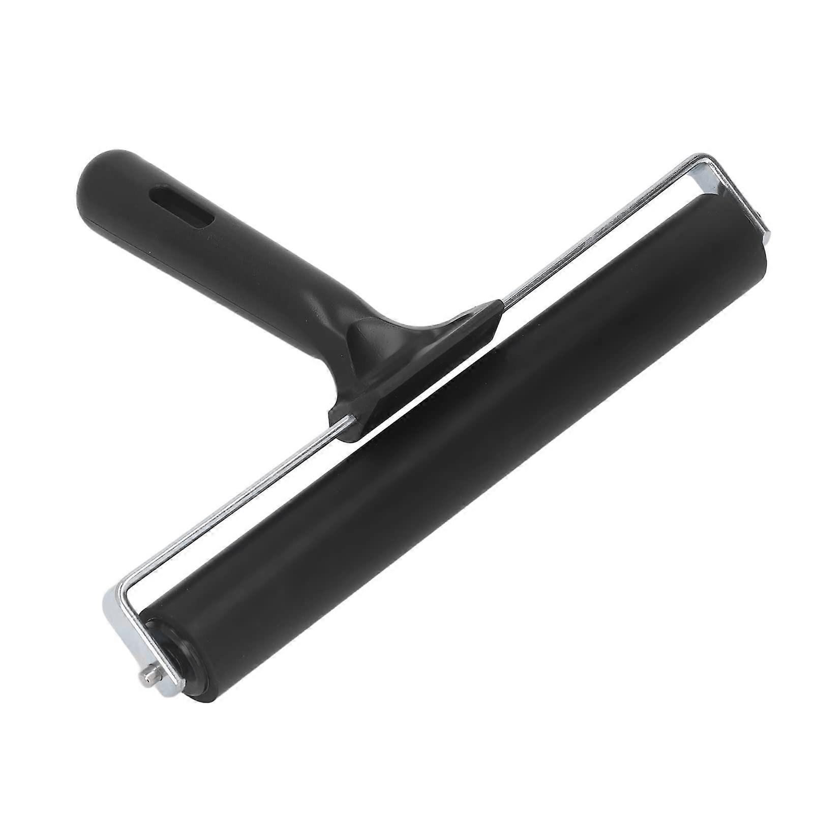 Brayer Roller 20cm Soft Rubber for Printmaking and Crafts with Smooth Ink Coverage and Ergonomic Handle
