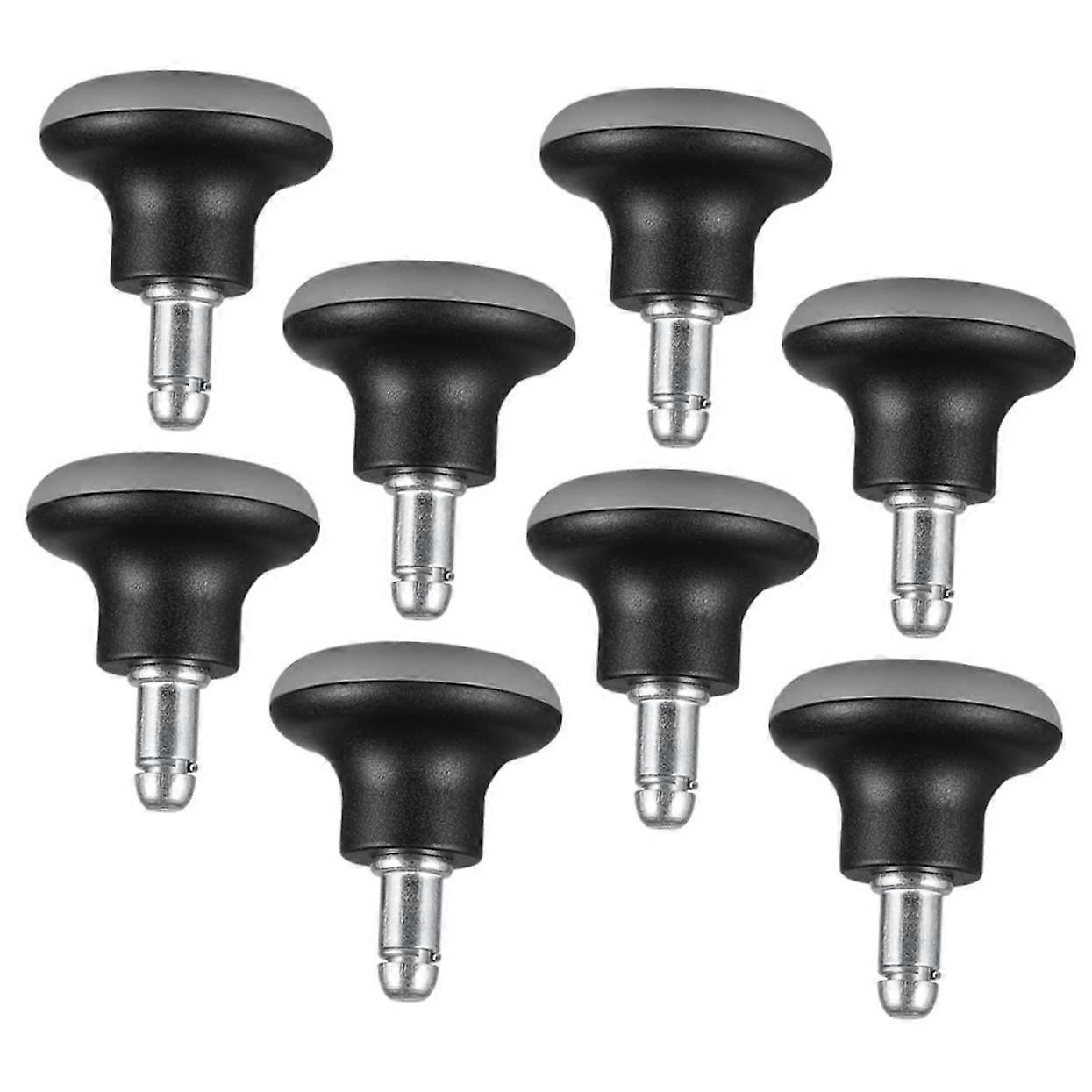 8pcs Silent Office Chair Casters for Carpet, Heavy Duty Replacement Wheels with Locking Stability