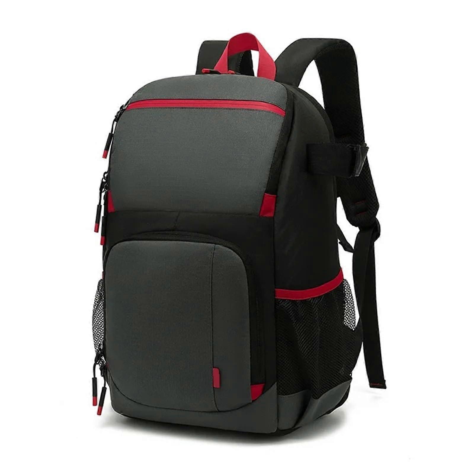 Waterproof DSLR Camera Backpack with Large Capacity, Shockproof Protection and Tripod Holder, Gray