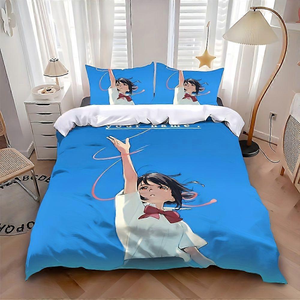 3pcs Anime Your Names Printed Bedding Set