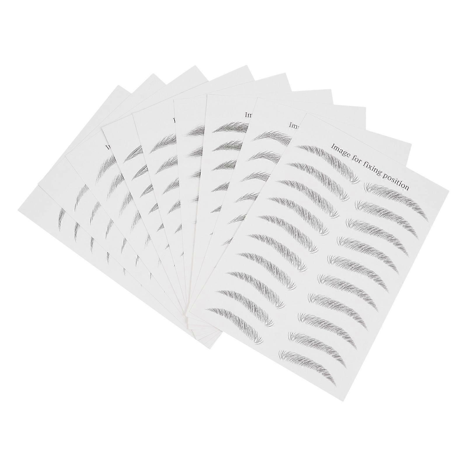 9 Sheets Eyebrows Sticker False Eyebrows Tattoos Temporary Eyebrows Tattoos