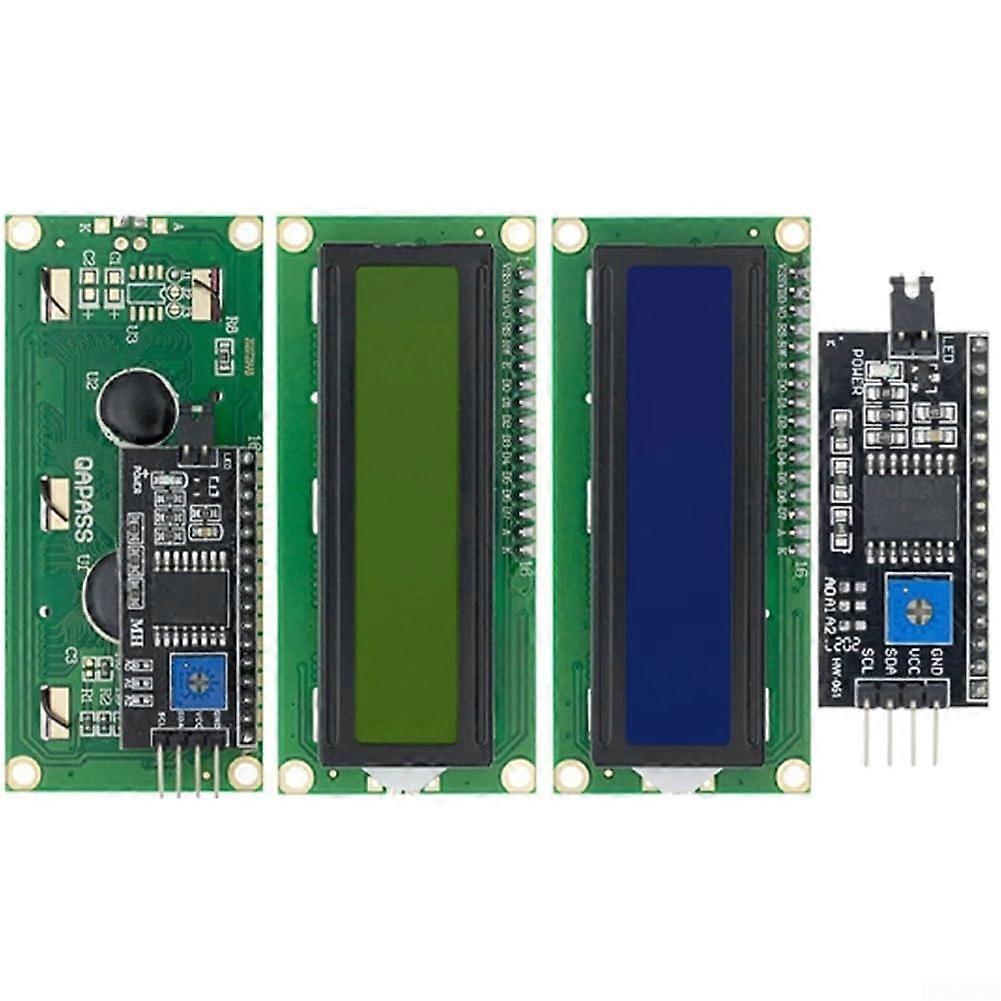 1602 LCD Display Module I2C Interface for Arduino and Raspberry Pi, 5V Backlight Adjustable