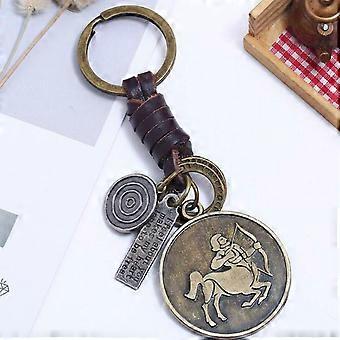 Durable Metal Constellation Keychain Key Ring Gift for Women with ClipOn Belt Loop