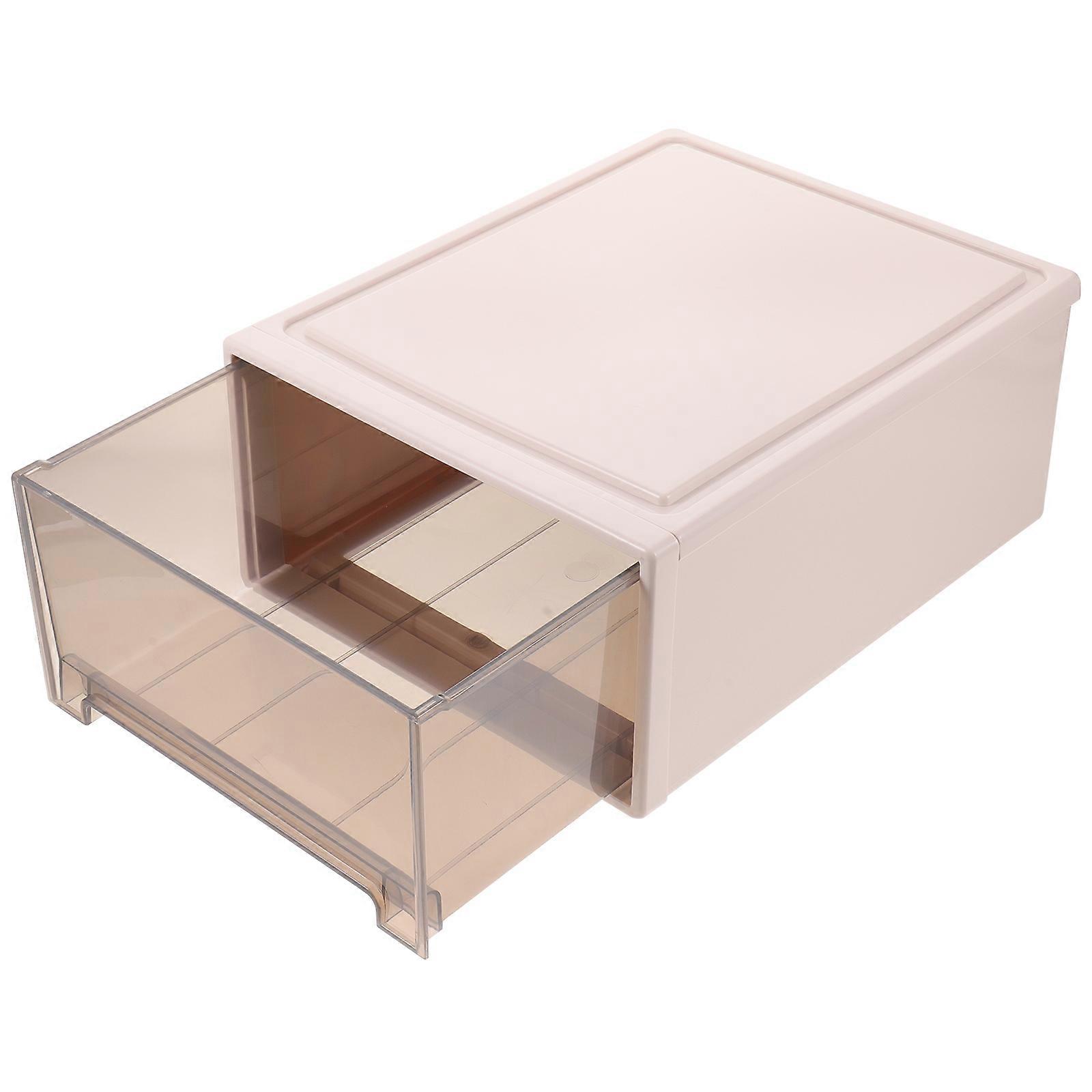 Brown Storage Box for Clothes Containing 1Pcs Drawer Type Large Capacity