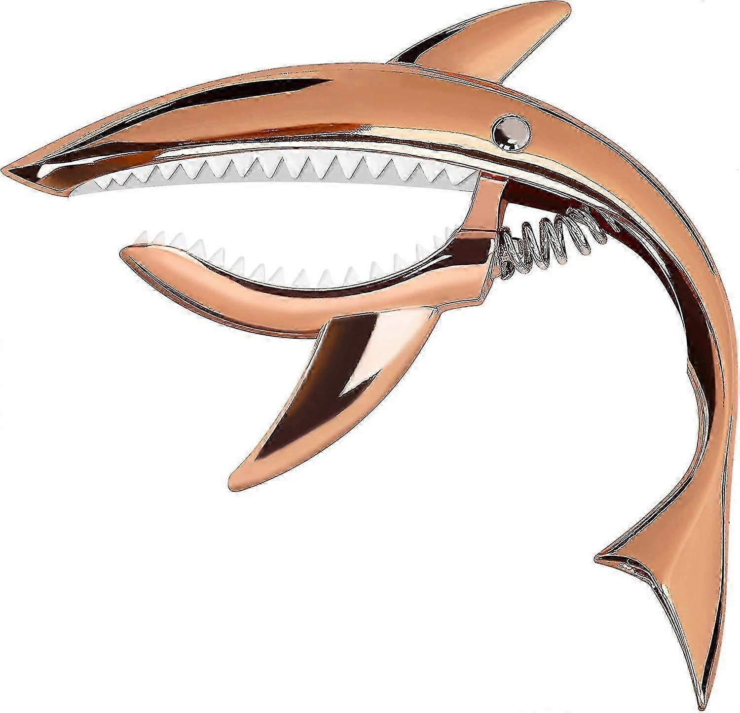 Gitarrcapo i zinklegering, metallfjädercapo (roséguld)