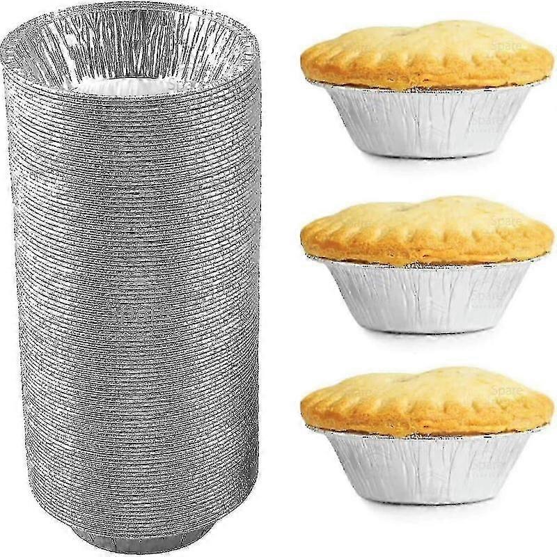 Formas de alumínio para tortas de 5 polegadas, pacote com 120 unidades.