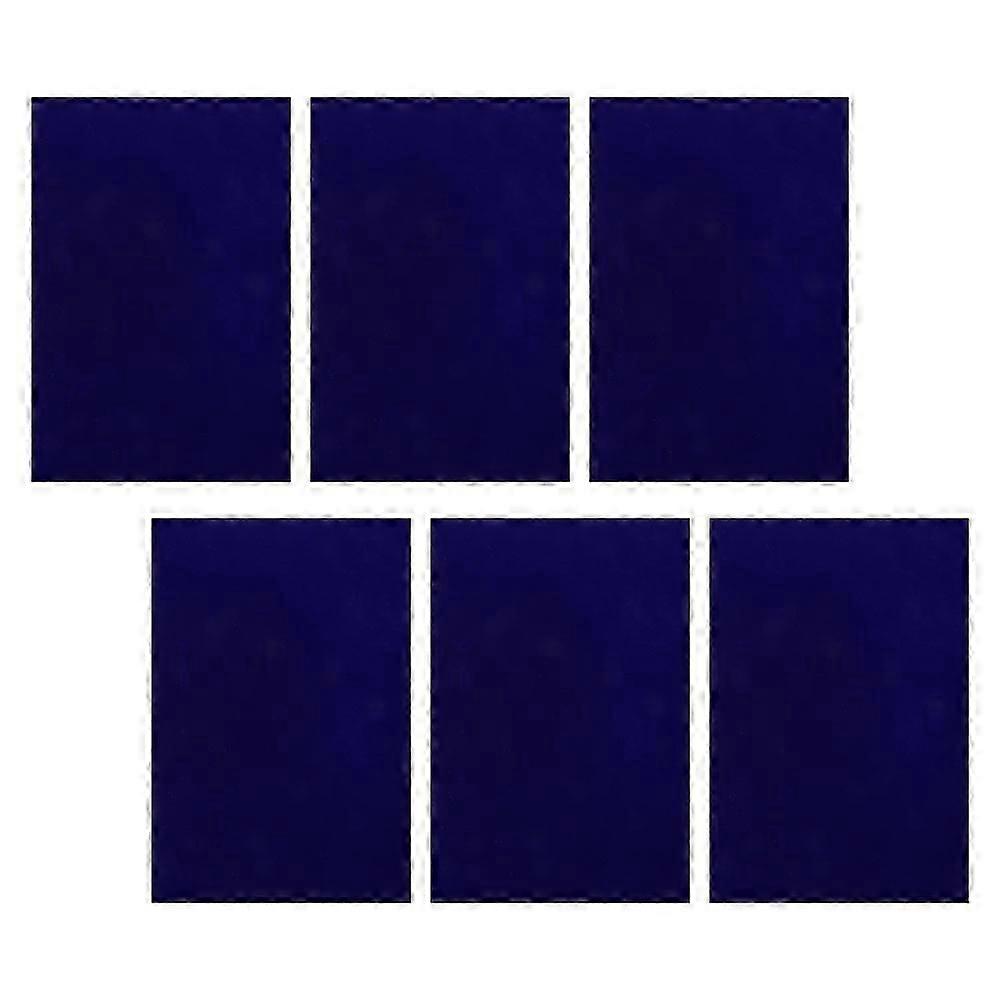 SelfAdhesive Flocking Sheets Dark Blue for Gift Box Presentation A4 Size 6PCS Soft Protective Fabric