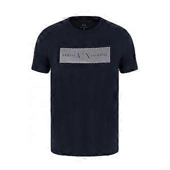 Armani Exchange herenmodel | Ax Xm002472 Af10356 Minimalistisch gestreept logo T-shirt met korte mouwen