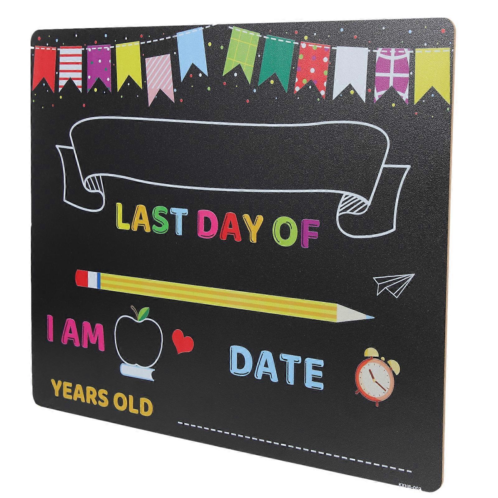Erasable Chalk Board Multi-Function School Board for Kids Use 3Pcs Black