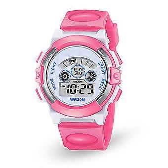 Kids Watch Waterproof Child Digital Watch with Luminous Function Rosy