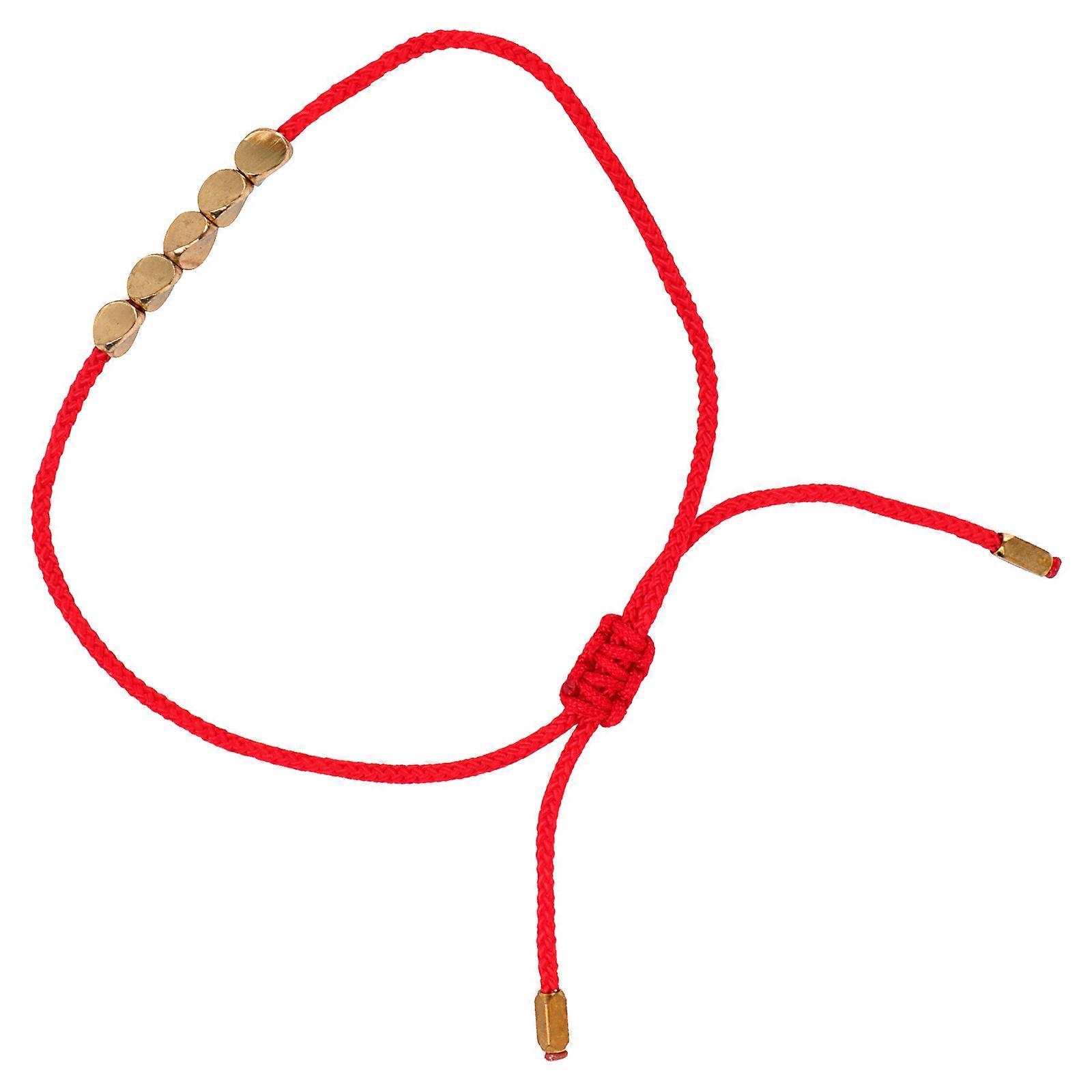Copper Bead Bracelet Handmade Weaving for Decor