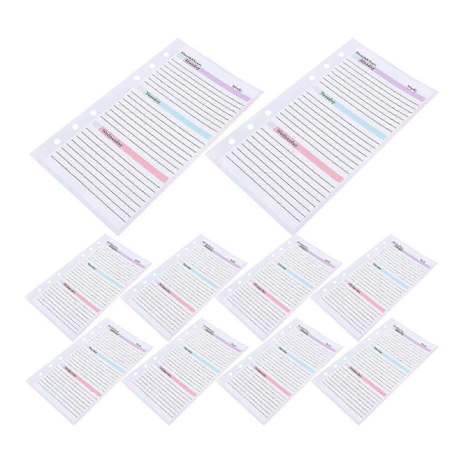 Weekly Planner Notepad for Work with 54 Sheets A6 Size Planner for Home Use