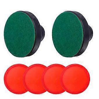 8PCS 76MM Air Hockey Pushers Pucks Replacement for Game Tables Goalies Header Kit Air Hockey Equipment Accessories (Dark Blue)