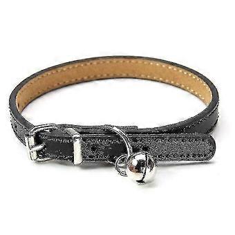 Collar De Cuero Para Gatos Y Cachorros, Ajustable 20Cm-27Cm