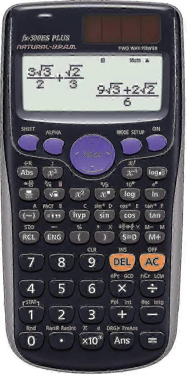 Calculadora científica Fx-82ES Plus, negro Superb