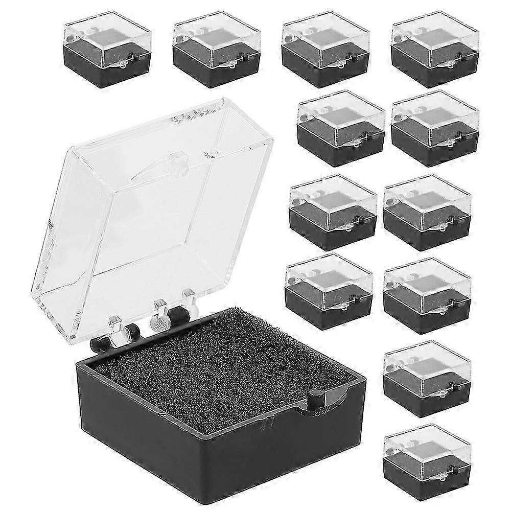 15Pcs Empty Badge Holder Pin Case Portable Button Packing Boxes Storage Box