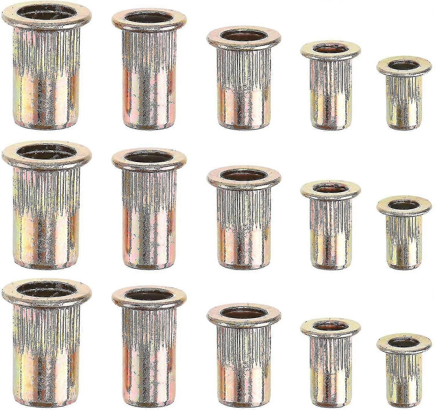 Rivet Nuts Threaded Inserts Blind Nut Stainless Steel Flat Head